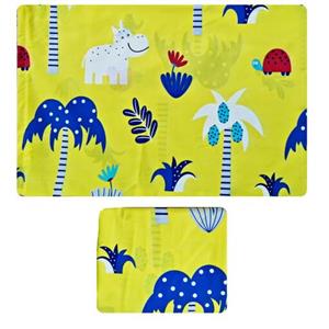 سرویس ملحفه مدل اسب آبی یکنفره 2تکه صورتی