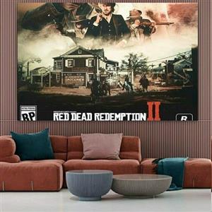 پوستر پارچه ای طرح گیم ردد -Red Dead Redemption کد 209
