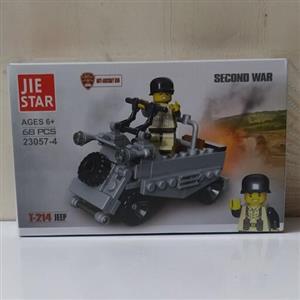 لگوی خارجی 68 قطعه مدل جنگ جهانی دوم برند Jie star 23057-4
