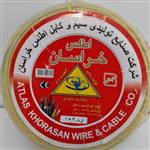 سیم افشان  4 در 1  اطلس خراسان حلقه 100 متری تمام مس دارای استاندارد ATLAS WIRE