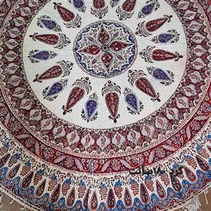 سفره ورومیزی قلمکاری سنتی گرد قطر 180 سانت 