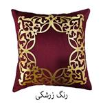 کاور کوسن چرم و مخمل طرح شمسه اسلیمی