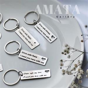 جاسوئیچی استیل با متن دلخواه