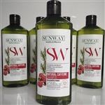 سان وی SUNWAY NATURAL CAFFEINE SHAMPOO شامپو تقویت کننده مو  فاقد سولفات برای انواع مو و به خصوص موهای ریزش دار