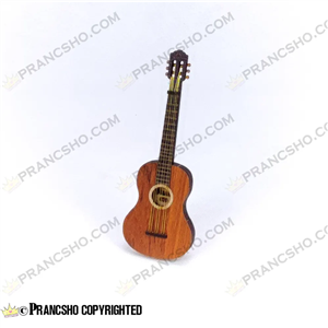گیتار چوبی دکوری ایستاده کوچک
