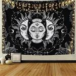 پوستر پارچه ای ماه و خورشید سایز  30 در 40 سانتی متر