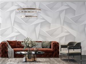 کاغذ دیواری سه بعدی هندسی مدرن W10169000