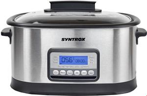 پلوپز بخارپز آرام پز 7 لیتری سینتروکس آلمان Syntrox Germany Chef Cooker MSV 1500W 6 Inox