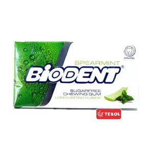 ادامس بایودنت طعم نعناع Biodent Spearmint Flavour Chewing Gum Pack Of 12 