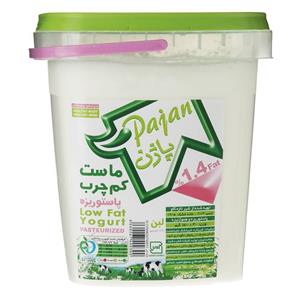 ماست کم چرب پاژن 1500 گرمی سطلی Pajan Low Fat Yogurt 1500gr 