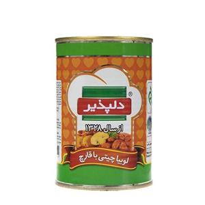 کنسرو لوبیا چیتی با قارچ 420 گرم دلپذیر Delpazir Chick Peas and Mushroom Canned 420gr