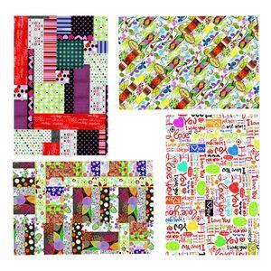 کاغذ کادو تیما مدل Carpet مجموعه 4 عددی
