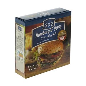 همبرگر کلاسیک 90% گوشت 400 گرمی 202 202 Beef 90 Percent Hamburger 400 gr