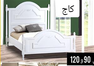 تخت خواب یک نفره کاج NF