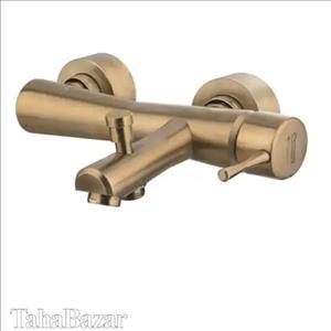 شیر حمام درخشان مدل فلاور گلد مات