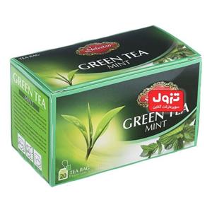 چای سبز کیسه ای با نعنا 20 عددی گلستان