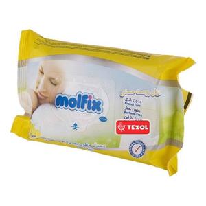 دستمال مرطوب  مولفیکس 20 عددی برای پوست حساس Molfix Sensitive Baby Wet Wipes 20pcs