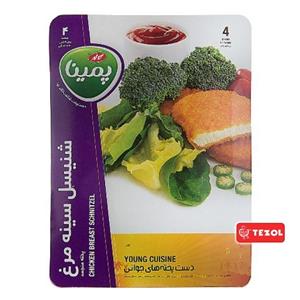 شنیسل سینه مرغ کاله 540 گرمی 70% نیمه منجمد Pemina Frozen Chicken Breast Schenitzel 540gr