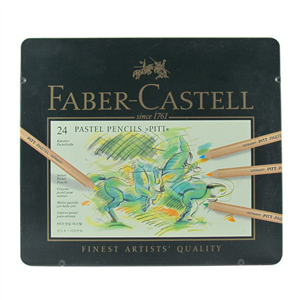 مداد رنگی پاستلی 24 فابر کاستل مدل پیت کد 112124 Faber Castell Finest Artist Pitts Pastel Colors Pencils 
