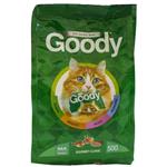 غذای خشک گربه با طعم ماهی مرغ گوشت مدل GOODY بسته 500 گرمی