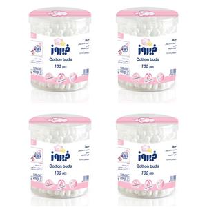 گوش پاک کن کودک فیروز مدل A01 بسته 100 عددی