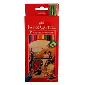 مداد رنگی 12 رنگ فابر کاستل مدل Classic Faber-Castell Classic 12 Color Pencil