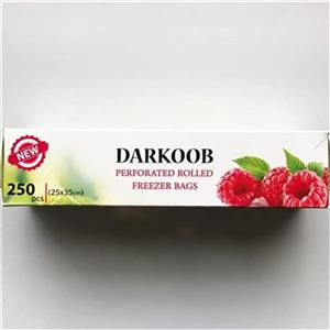 کیسه فریزر رولی گلرنگ 250 عددی