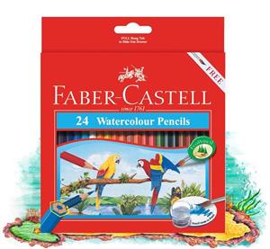 مداد آبرنگی 24 رنگ فابر کاستل مدل Classic Faber-Castell Classic 24 Color Watercolor Pencil