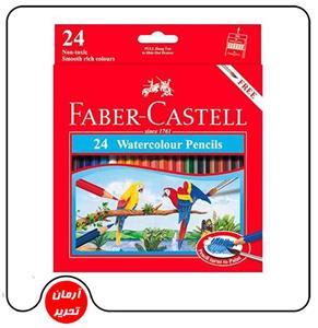 مداد آبرنگی 24 رنگ فابر کاستل مدل Classic Faber-Castell Classic 24 Color Watercolor Pencil