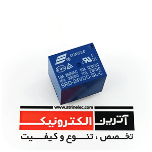 رله 24 ولت 10 آمپر سونگل SRD-24VDC-SL-C