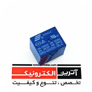 رله 5 ولت 10 آمپر سونگل SRD-05VDC-SL-C