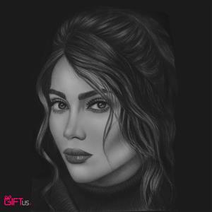 طراحی چهره سیاه قلم (تک چهره)