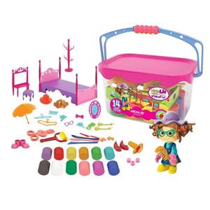 خمیر ۱۴ رنگ سطلی لیا کوچولو آریا