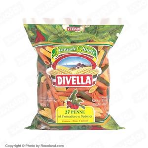 پاستا فرمی پنه شیاردار سبزیجات 500 گرمی Divella 