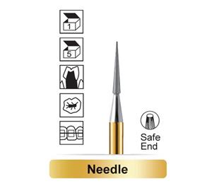 فرز کارباید مخروطی سوزنی 12 و 30 پره Safe End توربین - Dentalree  30  010  ISO 217/133