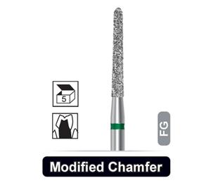 فرز الماسی مدل مخروطی سرپهن توربین - Dentalree  016  ISO 299/Eur 879K/L:10mm  سبز