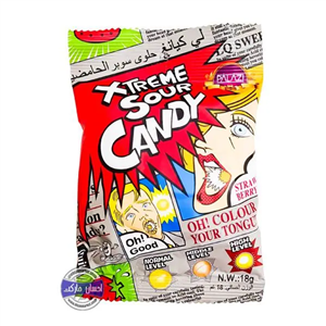 آبنبات ترش توت فرنگی