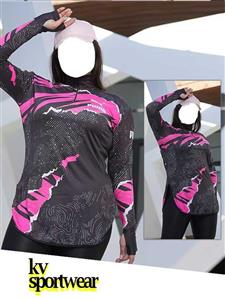 مانتو نیم زیپ فینگردار سایز بزرگ ورزشی زنانه PUMA