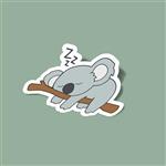 استیکر Sleepy Koala Bear