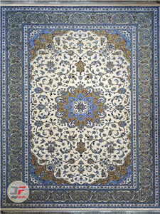 فرش طرح دستبافت سنتی حاشیه طوسی کد 704