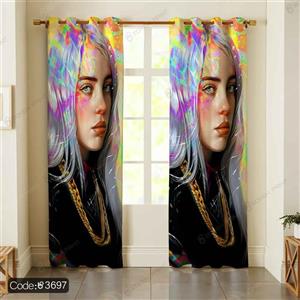 پرده طرح بیلی ایلیش Billie Eilish کد 3697 