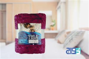 پتوی مسافرتی(ژله ای) تک نفره تیسا (رنگ زرشکی) کد ۱۴۰۲۰۵۱۰۳