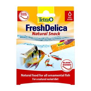 اسنک ماهی تترا Tetra Fresh Delica Blood Worms وزن 48 گرم 