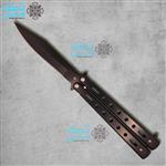 چاقوی پروانه ای مشکی 003 butterfly knife