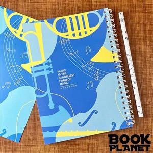 دفتر خط دار 50 برگ طرح magic