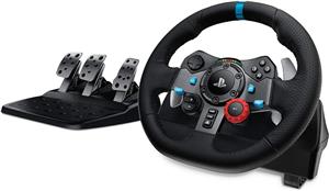 فرمان بازی Logitech G29 برای PS5 Driving Force Racing Wheel and Floor Pedalsfor PS4 PC Mac Black UAE Version 