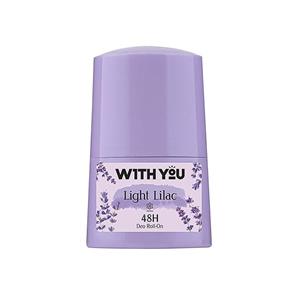 رول ضد تعریق ویت یو (With You) مدل Light Lilac حجم 50 میلی لیتر