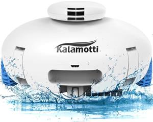 Kalamotti Cordless Robotic Pool Cleaner - Pool Vacuum for Above Ground Pools Powerful Suction Rechargeable Battery Lasts 140 Mins Built-in Water Sensor Technology for Pool Surface Up to 630 Sq.Ft - ارسال 10 الی 15 روز کاری 