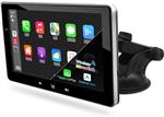 گیرنده صوتی Carplay استریو خودرو قابل حمل بی سیم URVOLAX سازگار با سیستم Apple Android Auto، 7 صفحه نمایش لمسی HD بازی ماشین با بلوتوث WiFi ناوبری GPS رادیو FM MirrorLink کنترل صوتی  ارسال 15 الی 20 روز کاری