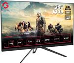 GAMEON GO28UHDIPS 2834 4K UHD 144Hz 1ms HDMI 2.1 Gaming Monitor (Support PS5) with GAMEON Pole-Mounted Gas Spring Single Monitor Arm - ارسال 10 الی 15 روز کاری